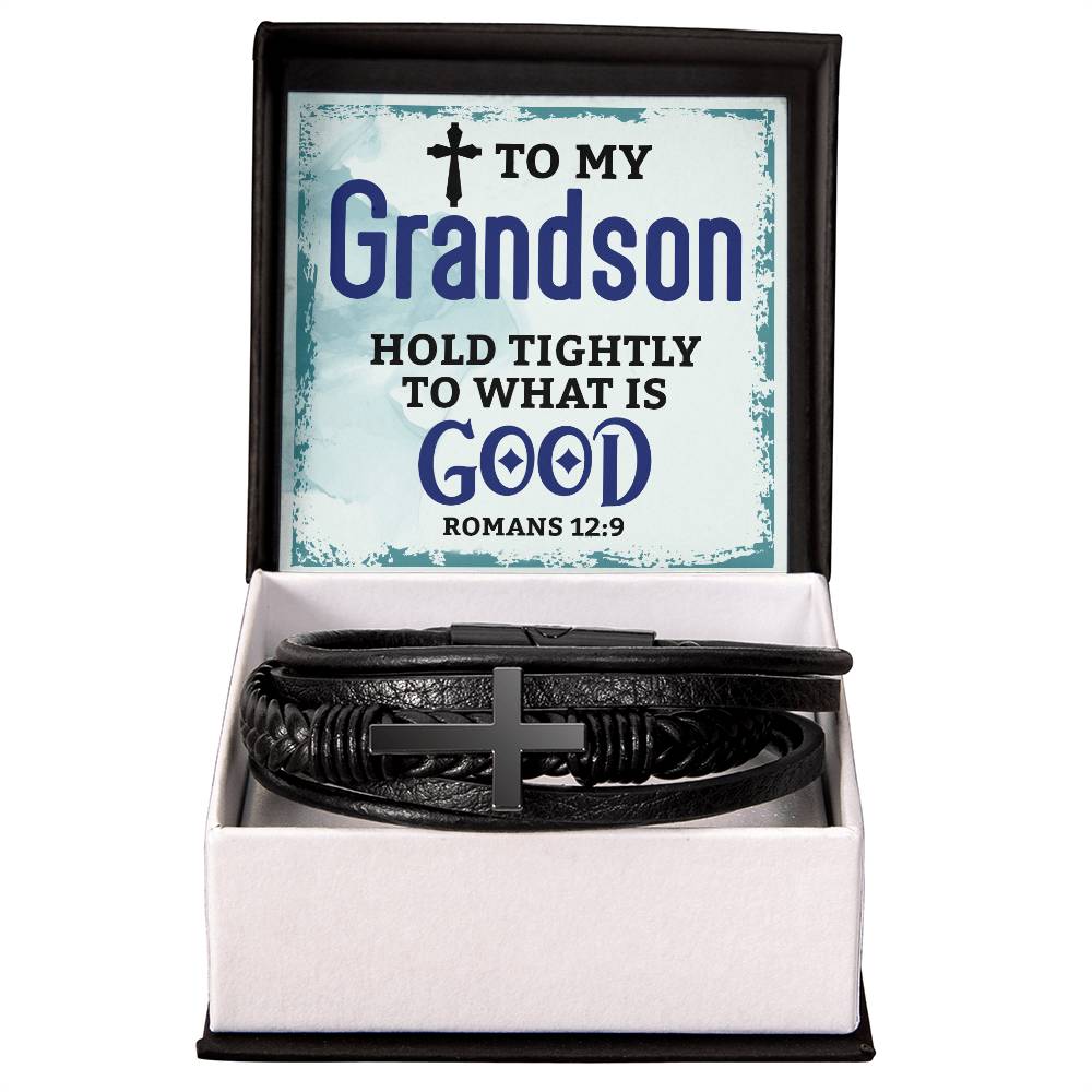 Hold Tightly - Cross Leather Bracelet - I Got You A Gift