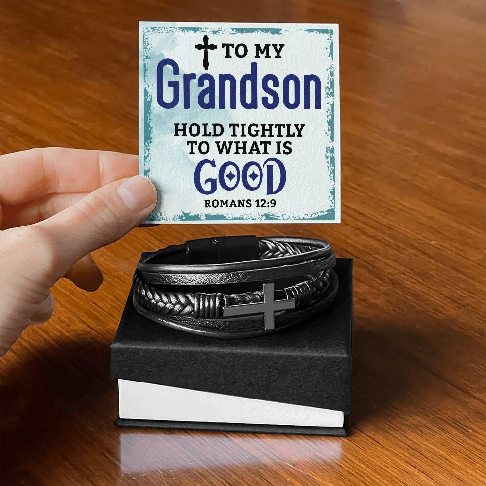 Hold Tightly - Cross Leather Bracelet - I Got You A Gift