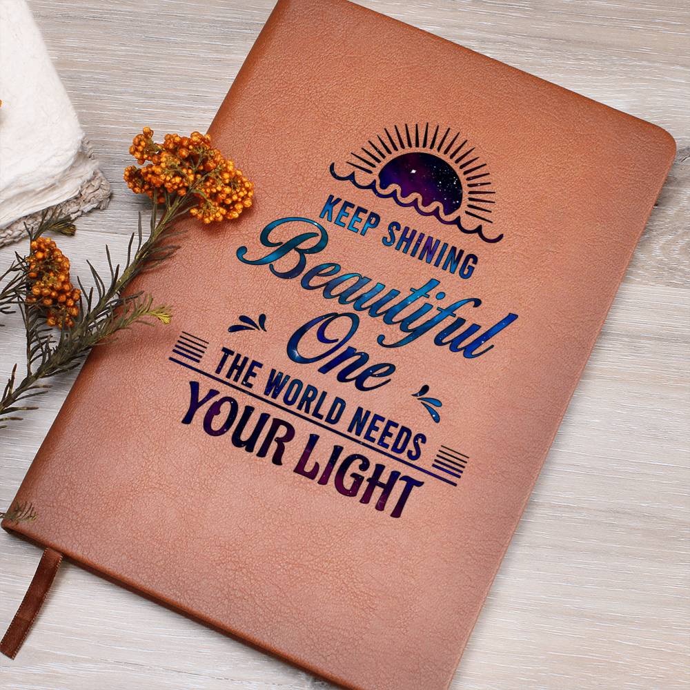 Keep Shining - Premium Vegan Leather Journal - I Got You A Gift
