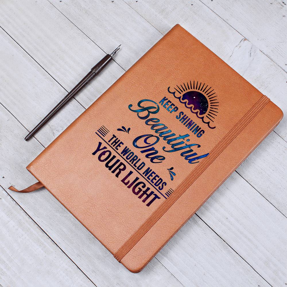 Keep Shining - Premium Vegan Leather Journal - I Got You A Gift