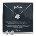 Personalized romantic necklace gift set for her - custom engraved jewelry keepsake expressing eternal love and timeless devotion. This meaningful gift for wife, girlfriend, soulmate, or beloved features a handcrafted pendant with personalized message that turns a simple piece of jewelry into an unforgettable keepsake. Perfect for anniversaries, engagements, Valentine's Day, or expressing deep romantic feelings. The necklace and earring gift is meticulously designed as luxury keepsake for special occasions.
