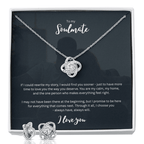 personalized jewelry gift set gift - romantic keepsake for her - necklace and earrings