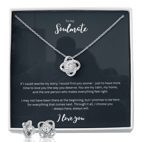 personalized jewelry gift set gift - romantic keepsake for her - necklace and earrings