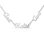 Personalized name necklace for mom featuring 2 or 3 custom engraved names, designed as a meaningful and emotional gift from children. This elegant family jewelry piece symbolizes love, connection, and lifelong bonds. Perfect as a thoughtful Mother’s Day gift, birthday present, or special keepsake, this custom necklace transforms personal names into a timeless reminder of family, making it a cherished accessory she can wear every day.