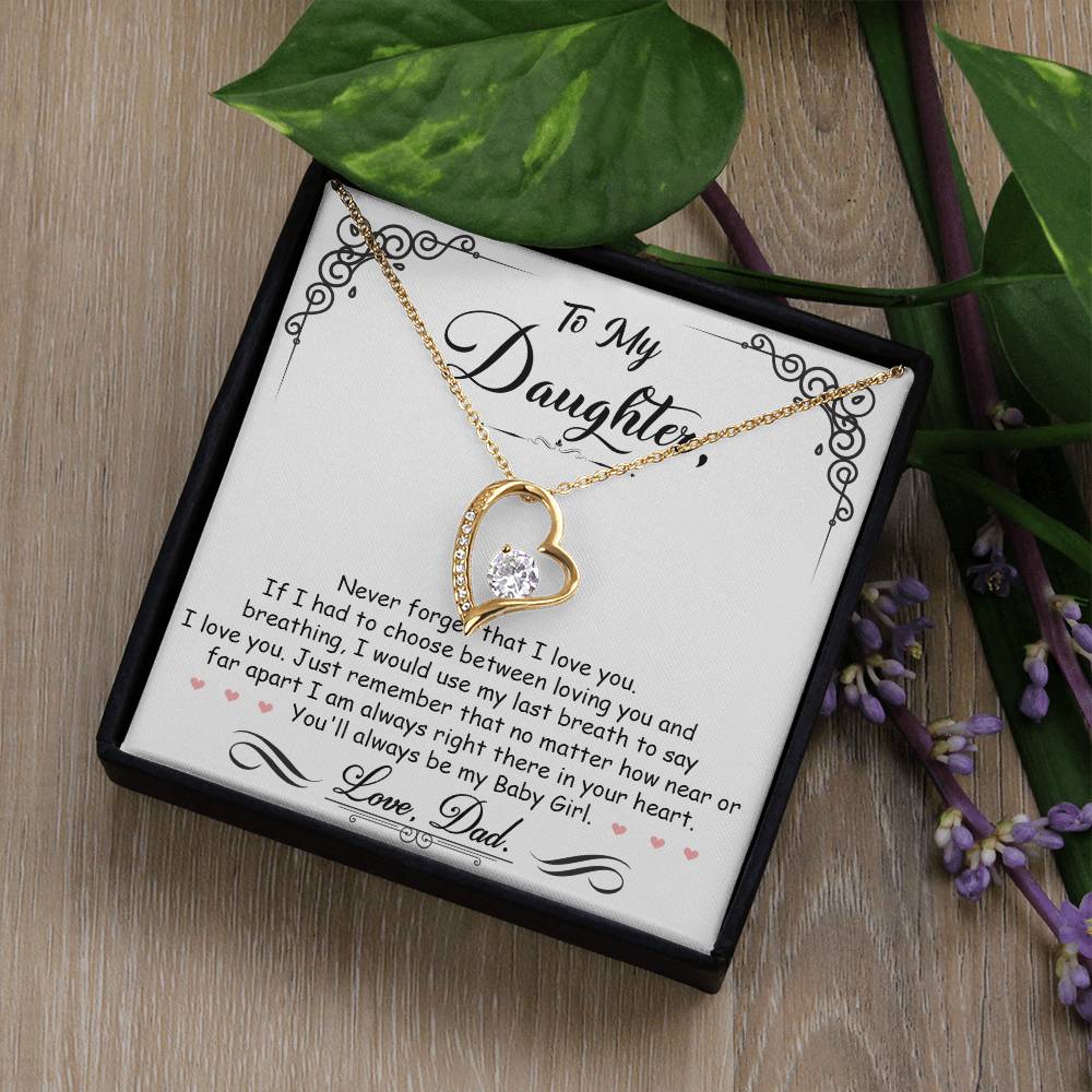 My Baby Girl - Forever Love Necklace - I Got You A Gift
