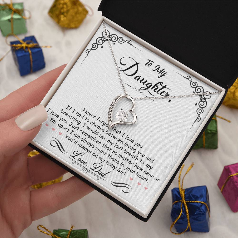 My Baby Girl - Forever Love Necklace - I Got You A Gift