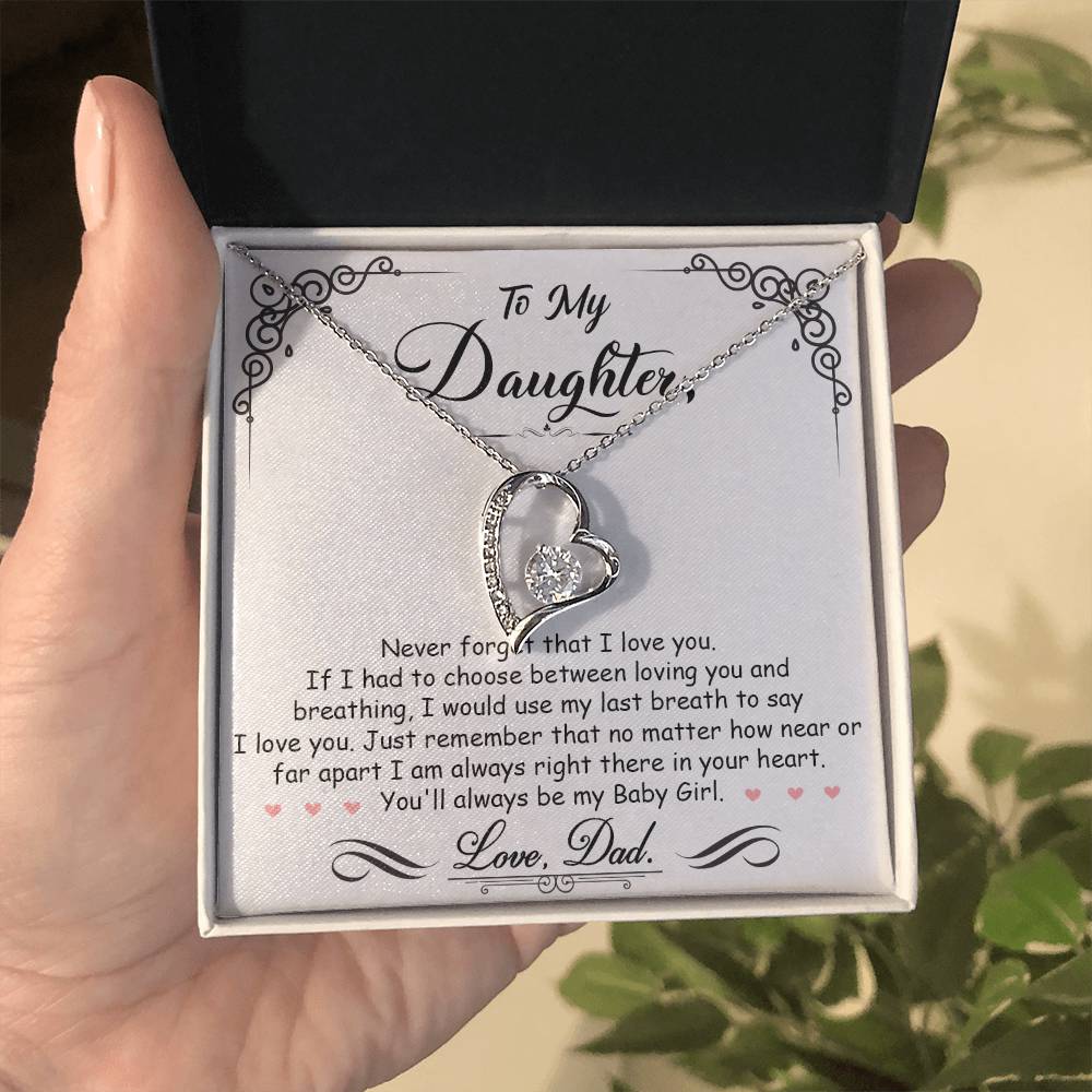 My Baby Girl - Forever Love Necklace - I Got You A Gift