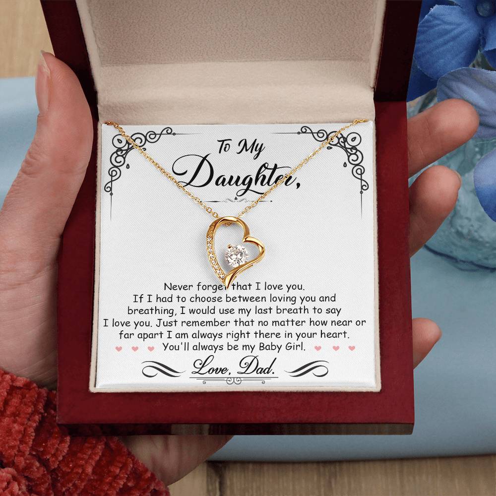 My Baby Girl - Forever Love Necklace - I Got You A Gift