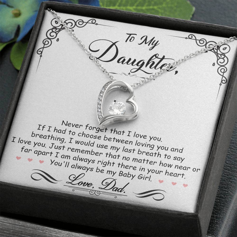 My Baby Girl - Forever Love Necklace - I Got You A Gift