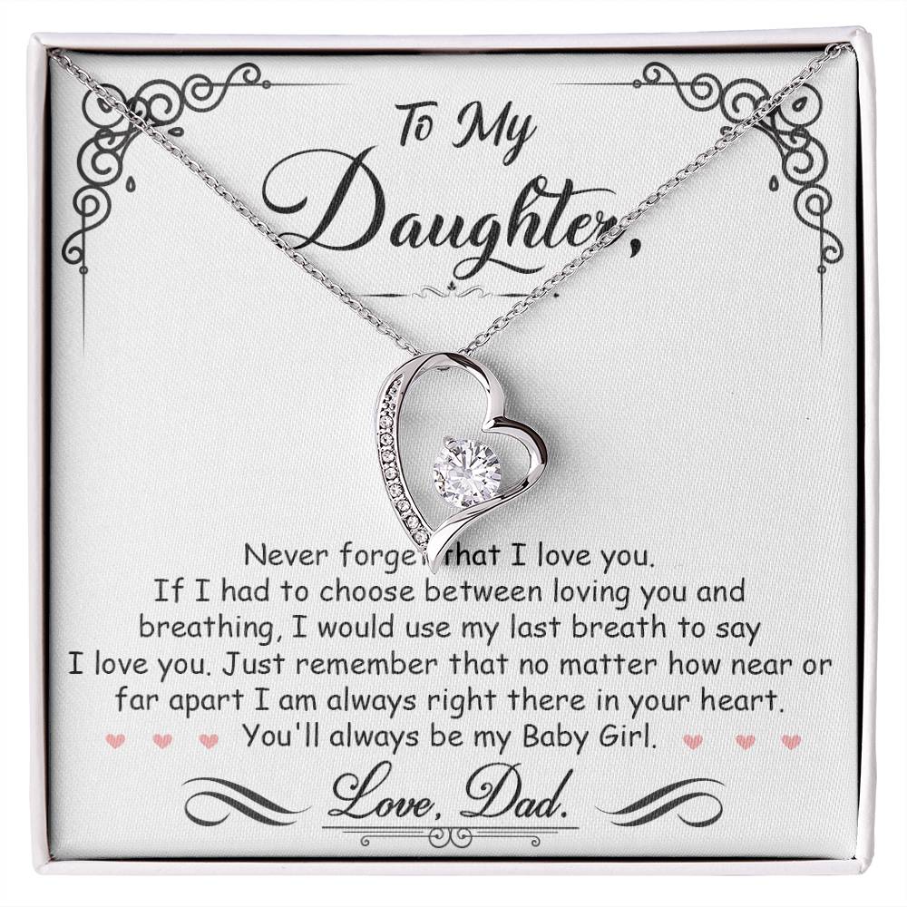 My Baby Girl - Forever Love Necklace - I Got You A Gift