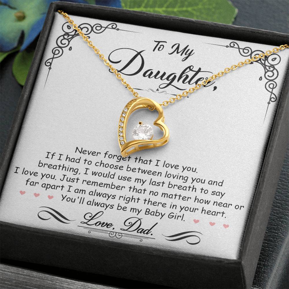 My Baby Girl - Forever Love Necklace - I Got You A Gift
