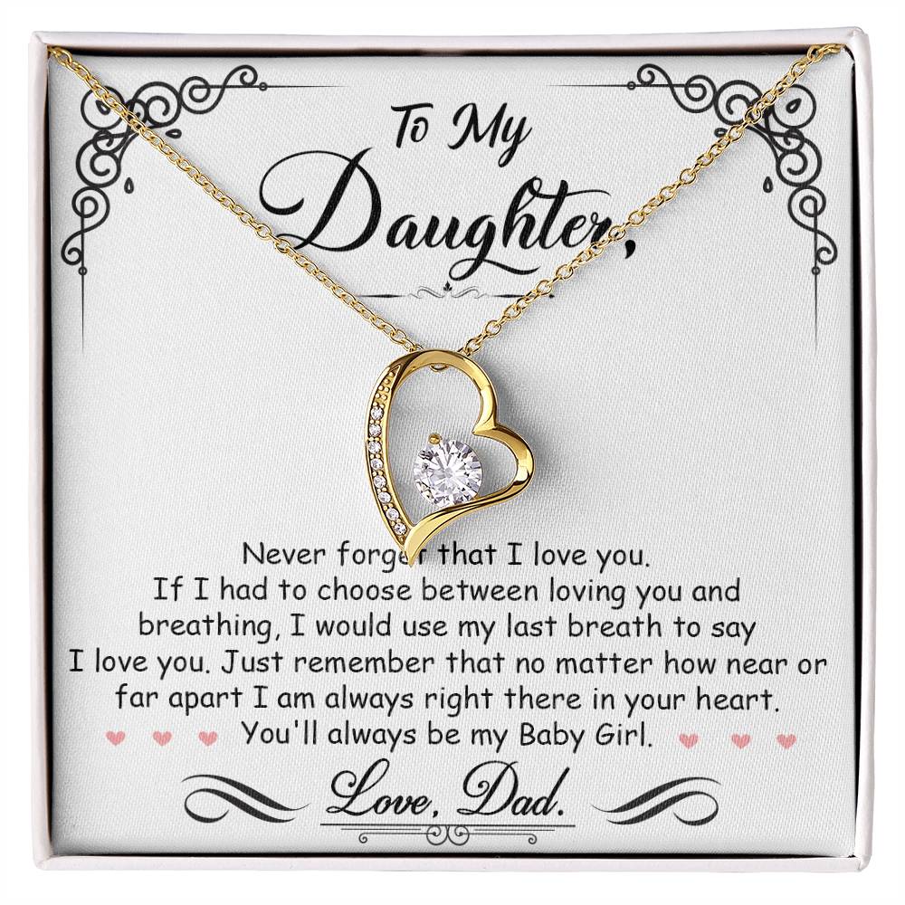 My Baby Girl - Forever Love Necklace - I Got You A Gift