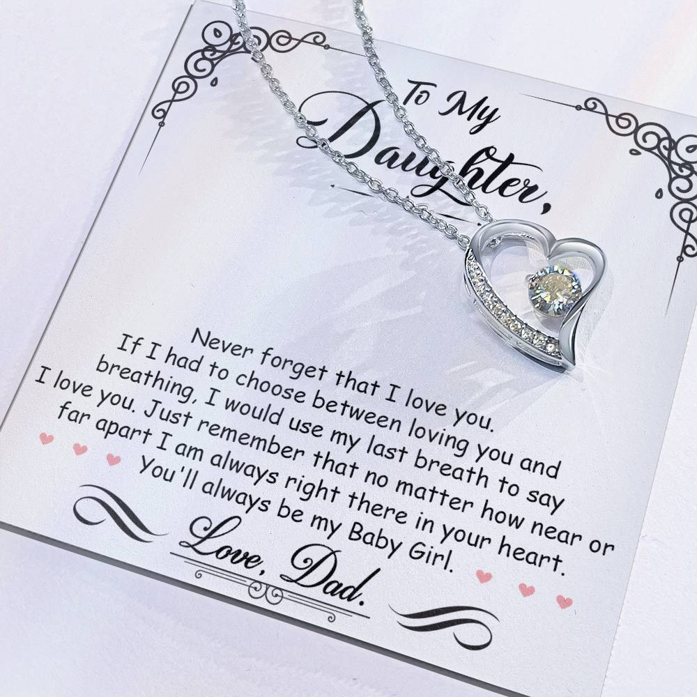 My Baby Girl - Forever Love Necklace - I Got You A Gift