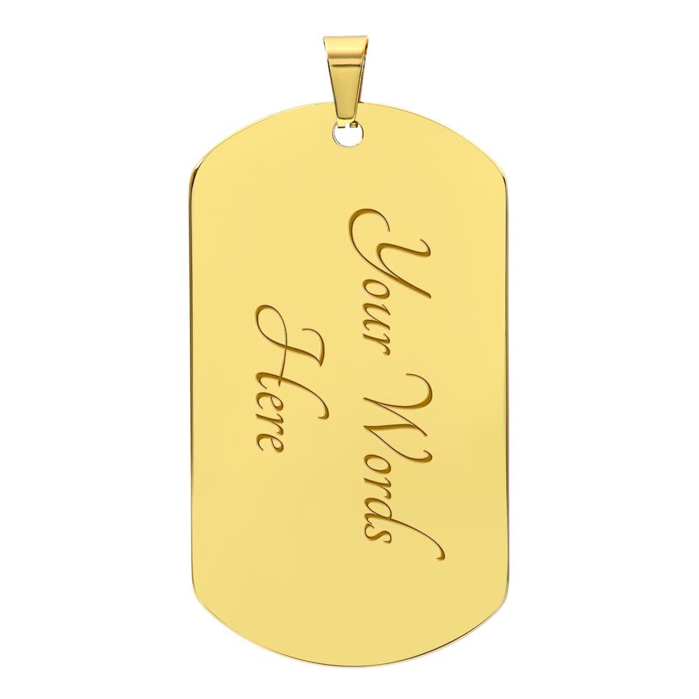 My Badass Granddaughter - Dog Tag Necklace - I Got You A Gift