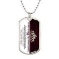 My Badass Granddaughter - Dog Tag Necklace - I Got You A Gift
