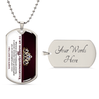 My Badass Granddaughter - Dog Tag Necklace - I Got You A Gift