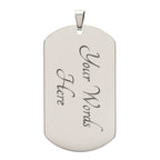 My Badass Granddaughter - Dog Tag Necklace - I Got You A Gift