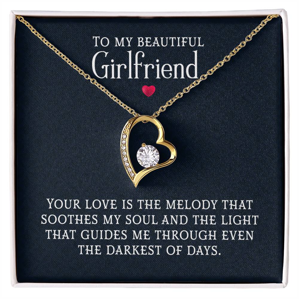 Personalized romantic necklace gift for her - jewelry keepsake expressing eternal love and timeless devotion. This meaningful gift for girlfriend, soulmate, or beloved features a handcrafted pendant with personalized message that turns a simple piece of jewelry into an unforgettable keepsake. Perfect for anniversaries, engagements, Valentine's Day, or expressing deep romantic feelings. The personalized necklace gift is meticulously designed as a luxury keepsake for special occasions.