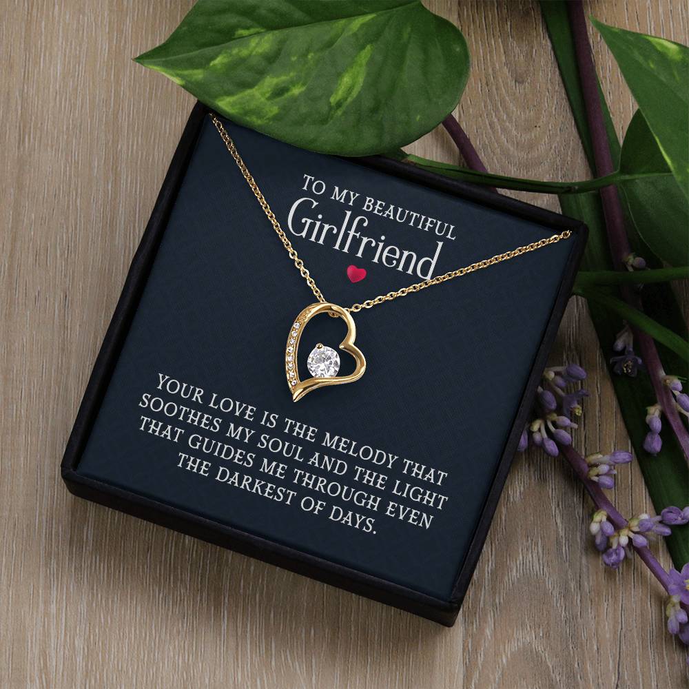 Personalized romantic necklace gift for her - jewelry keepsake expressing eternal love and timeless devotion. This meaningful gift for girlfriend, soulmate, or beloved features a handcrafted pendant with personalized message that turns a simple piece of jewelry into an unforgettable keepsake. Perfect for anniversaries, engagements, Valentine's Day, or expressing deep romantic feelings. The personalized necklace gift is meticulously designed as a luxury keepsake for special occasions.
