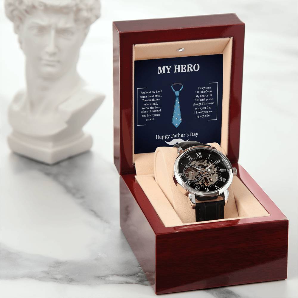 My Hero Dad - Openwork Watch - I Got You A Gift
