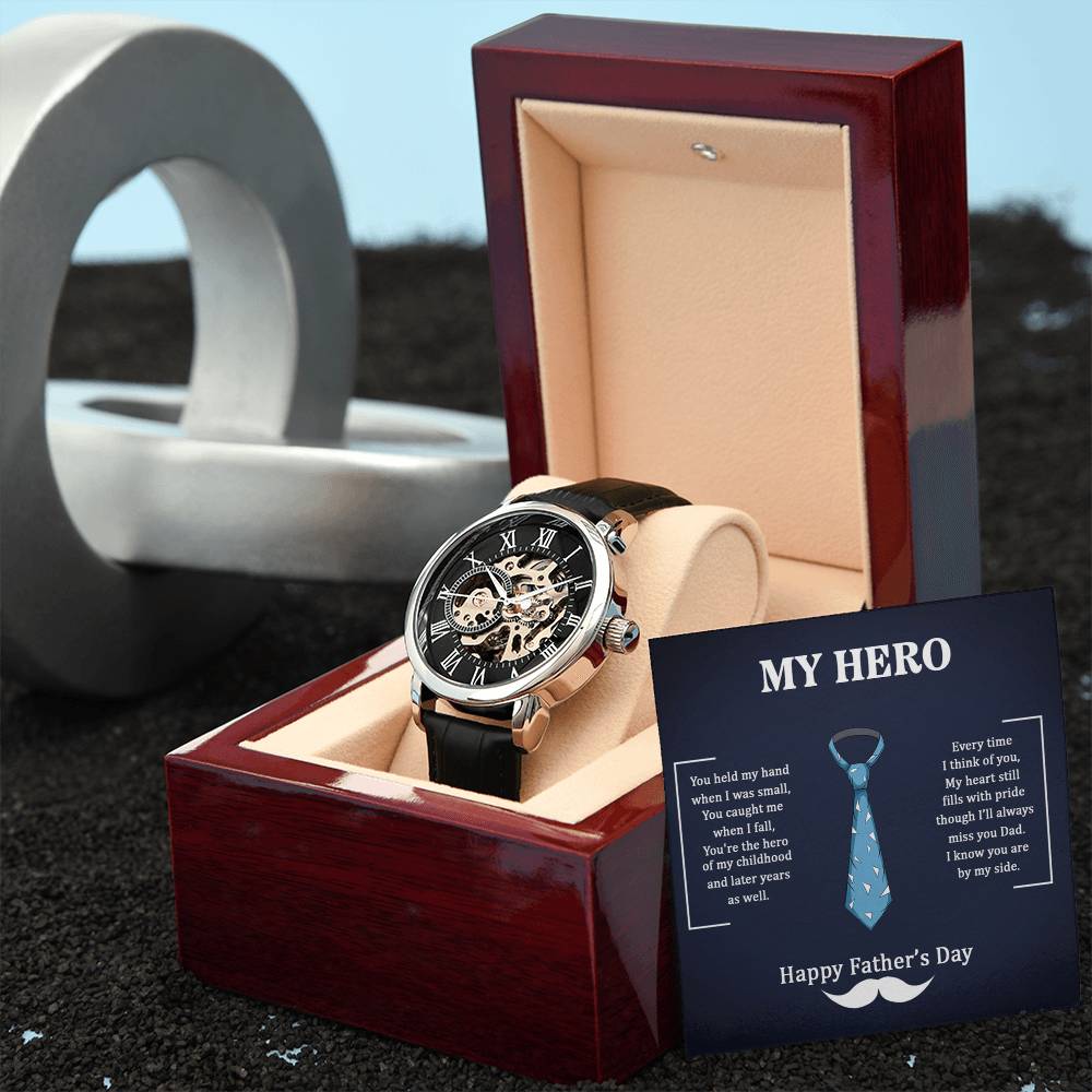 My Hero Dad - Openwork Watch - I Got You A Gift