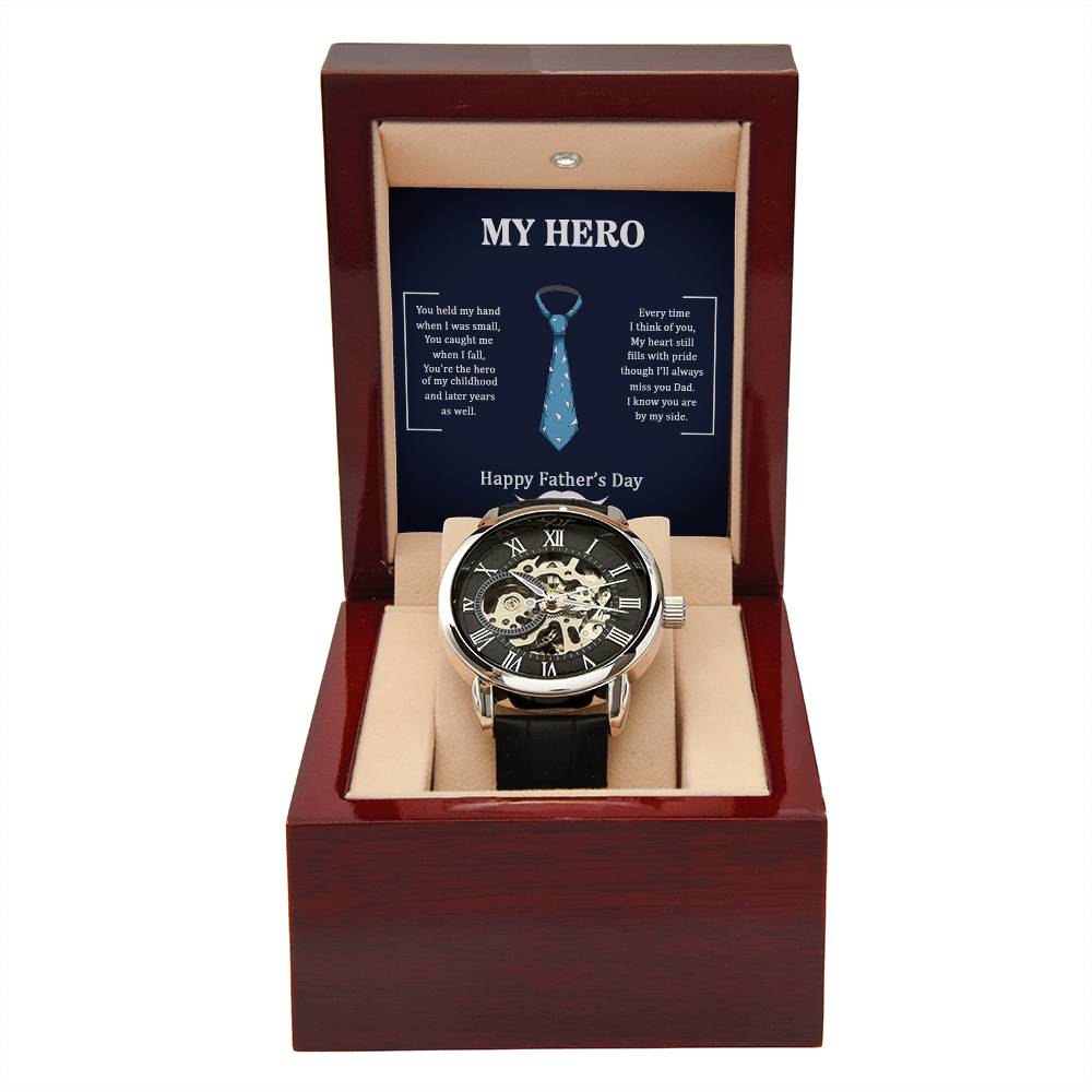 My Hero Dad - Openwork Watch - I Got You A Gift