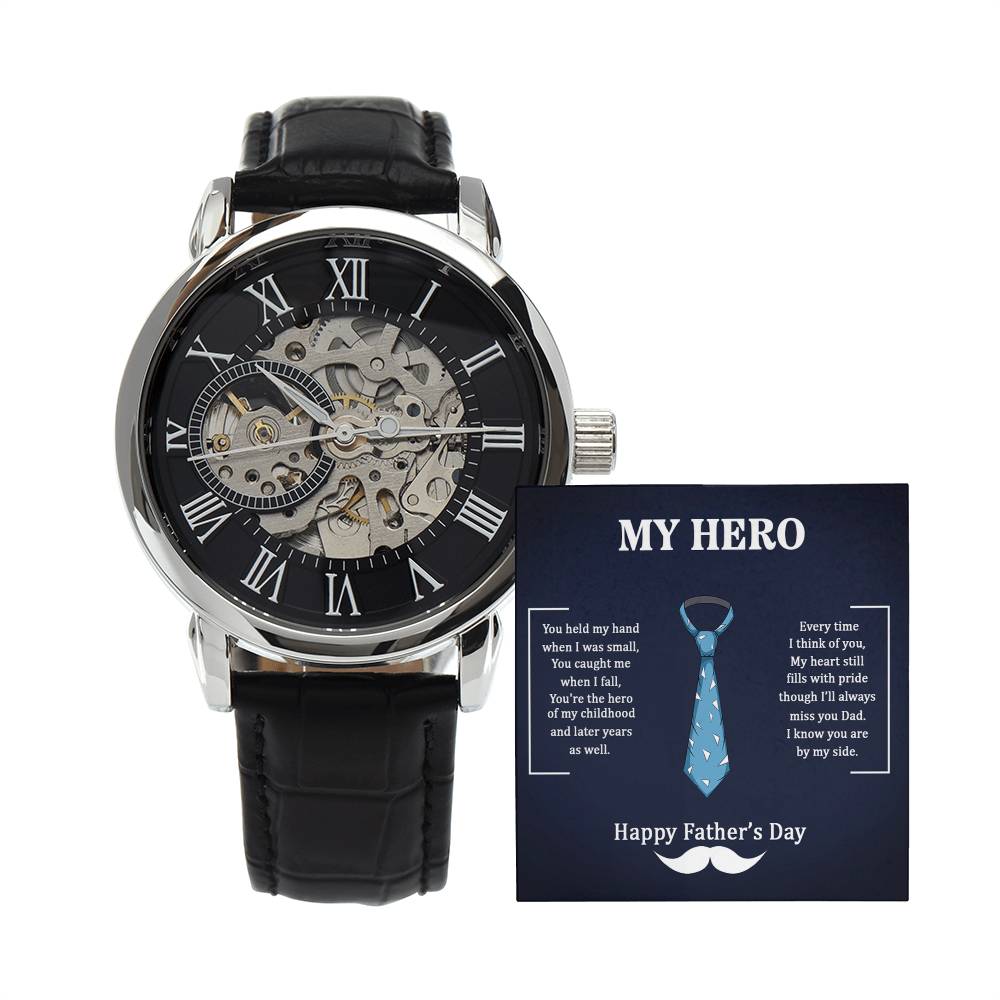 My Hero Dad - Openwork Watch - I Got You A Gift