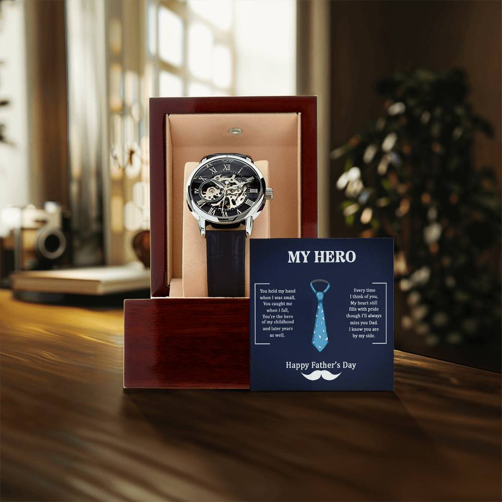 My Hero Dad - Openwork Watch - I Got You A Gift
