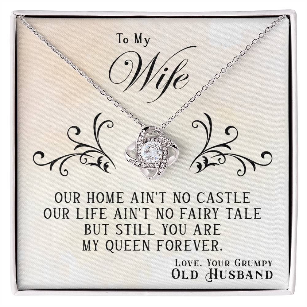 My Queen Forever - Love Knot Necklace - I Got You A Gift