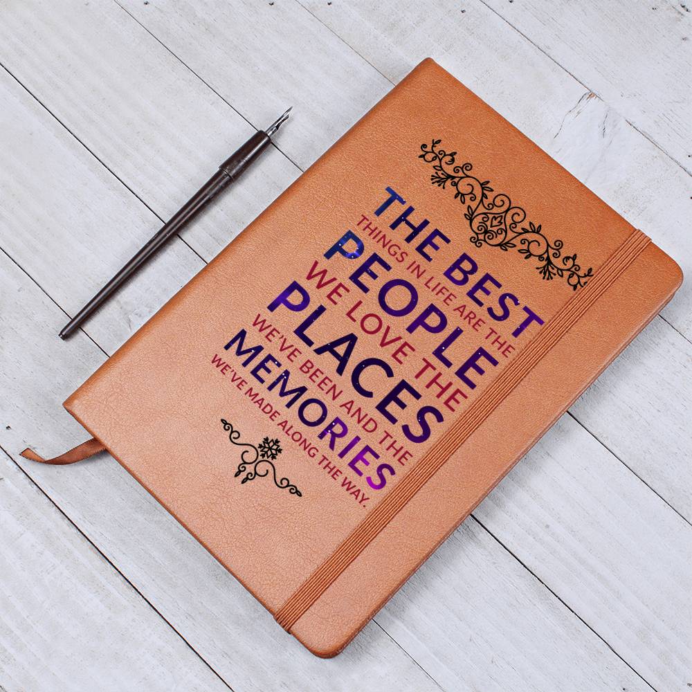 People, Places, Memories - Premium Vegan Leather Journal - I Got You A Gift