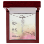 Personalized Birth Flower Name Necklace for Daughter - Custom Floral Pendant - I Got You A Gift