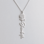Personalized Birth Flower Name Necklace for Daughter - Custom Floral Pendant - I Got You A Gift