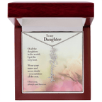 Personalized Birth Flower Name Necklace for Daughter - Custom Floral Pendant - I Got You A Gift