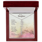 Personalized Birth Flower Name Necklace for Daughter - Custom Floral Pendant - I Got You A Gift