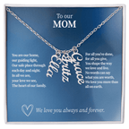 Personalized Vertical Name Necklace for Mom - Up to 4 Custom Names - I Got You A Gift