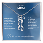 Personalized Vertical Name Necklace for Mom - Up to 4 Custom Names - I Got You A Gift