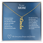 Personalized Vertical Name Necklace for Mom - Up to 4 Custom Names - I Got You A Gift