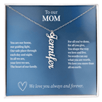 Personalized Vertical Name Necklace for Mom - Up to 4 Custom Names - I Got You A Gift