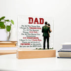 Thank You Dad - Acrylic Square - I Got You A Gift
