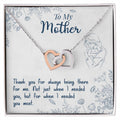 Thank You For Always Being There - Interlocking Hearts Necklace - I Got You A Gift