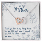 Thank You For Always Being There - Interlocking Hearts Necklace - I Got You A Gift