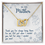 Thank You For Always Being There - Interlocking Hearts Necklace - I Got You A Gift