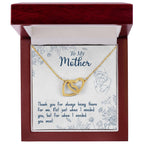 Thank You For Always Being There - Interlocking Hearts Necklace - I Got You A Gift