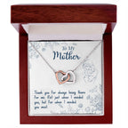 Thank You For Always Being There - Interlocking Hearts Necklace - I Got You A Gift