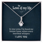 Personalized romantic necklace gift for her - custom engraved jewelry keepsake expressing eternal love and timeless devotion. This meaningful gift for wife, girlfriend, soulmate, or beloved features a handcrafted pendant with personalized message that turns a simple piece of jewelry into an unforgettable keepsake. Perfect for anniversaries, engagements, Valentine's Day, or expressing deep romantic feelings. The personalized necklace gift is meticulously designed as a luxury keepsake for special occasions.