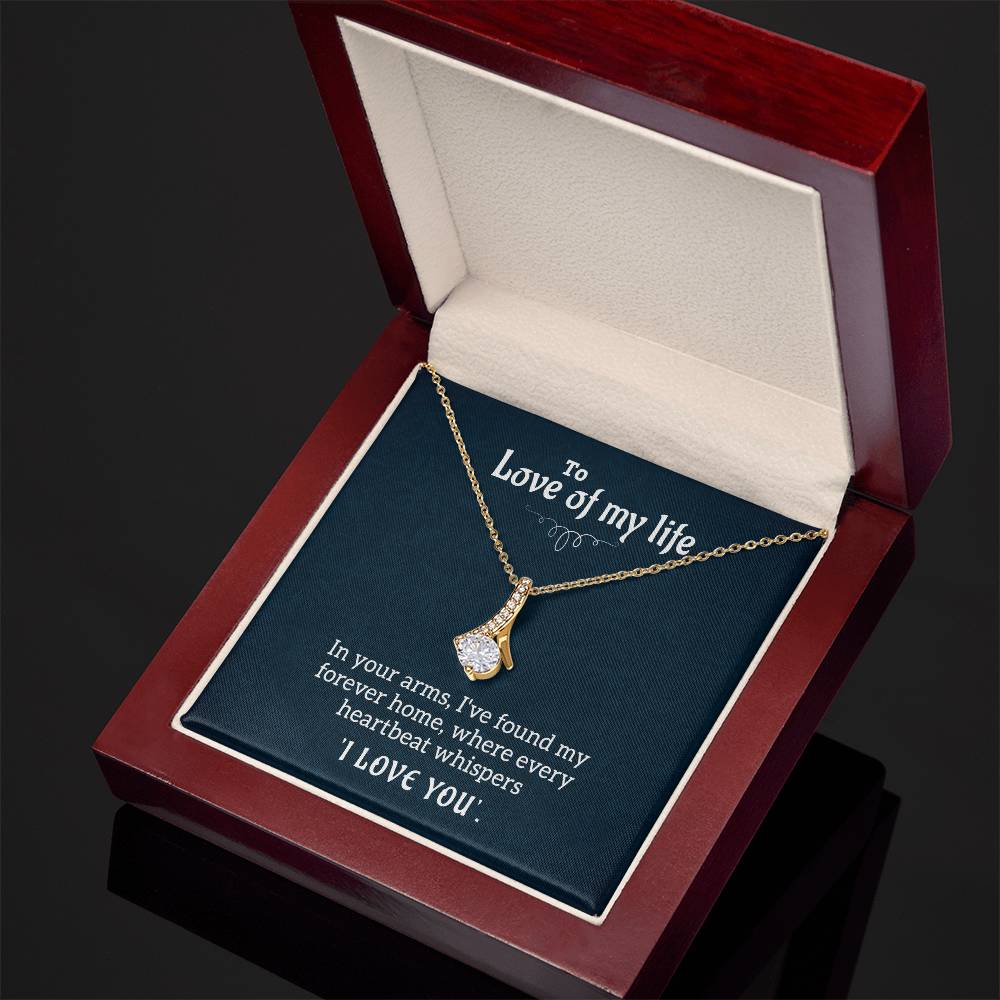 Personalized romantic necklace gift for her - custom engraved jewelry keepsake expressing eternal love and timeless devotion. This meaningful gift for wife, girlfriend, soulmate, or beloved features a handcrafted pendant with personalized message that turns a simple piece of jewelry into an unforgettable keepsake. Perfect for anniversaries, engagements, Valentine's Day, or expressing deep romantic feelings. The personalized necklace gift is meticulously designed as a luxury keepsake for special occasions.