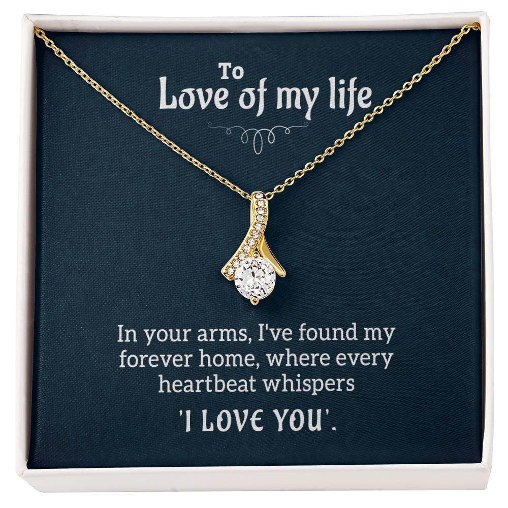 Personalized romantic necklace gift for her - custom engraved jewelry keepsake expressing eternal love and timeless devotion. This meaningful gift for wife, girlfriend, soulmate, or beloved features a handcrafted pendant with personalized message that turns a simple piece of jewelry into an unforgettable keepsake. Perfect for anniversaries, engagements, Valentine's Day, or expressing deep romantic feelings. The personalized necklace gift is meticulously designed as a luxury keepsake for special occasions.