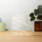To My Mom Acrylic Heart Gift – A Message She'll Treasure Forever - I Got You A Gift