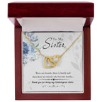 To My Sister - Interlocking Hearts Necklace - I Got You A Gift