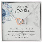 To My Sister - Interlocking Hearts Necklace - I Got You A Gift